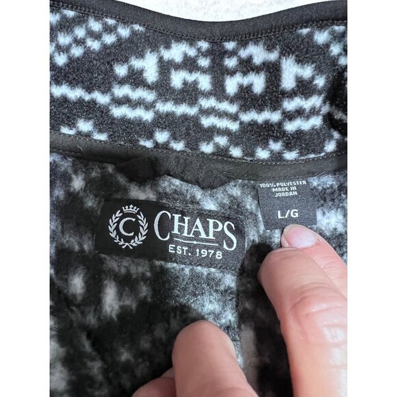 Chaps southwest snap button pullover size large - Picture 3 of 5